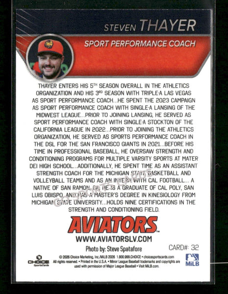 2026 Las Vegas Aviators Steven Thayer