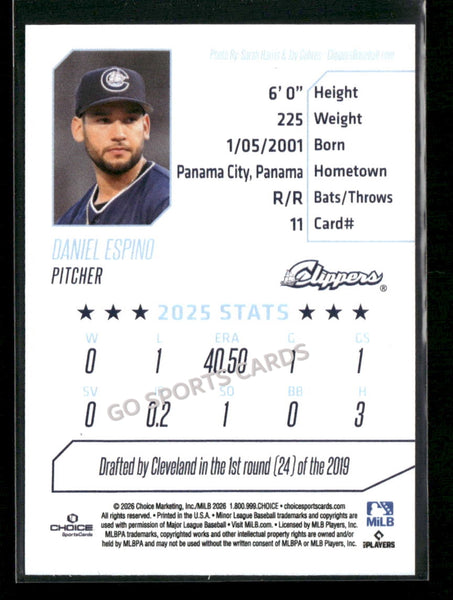 2026 Columbus Clippers Daniel Espino