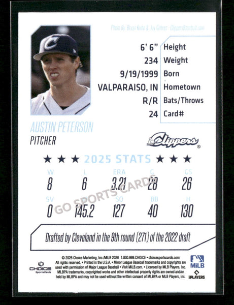2026 Columbus Clippers Austin Peterson