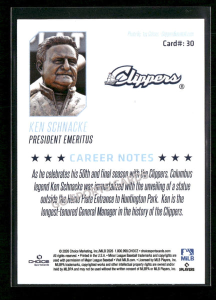 2026 Columbus Clippers Ken Schnacke