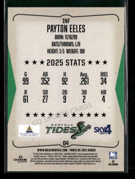 2026 Norfolk Tides Payton Eeles