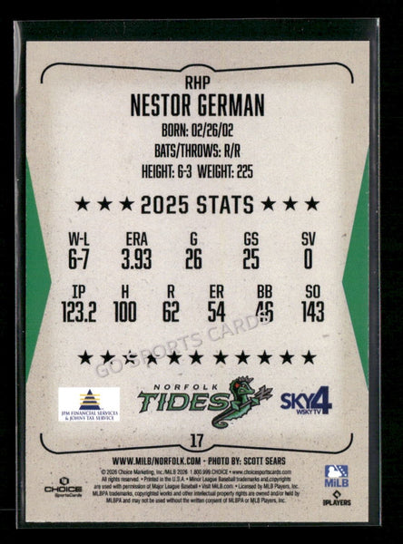 2026 Norfolk Tides Nestor German