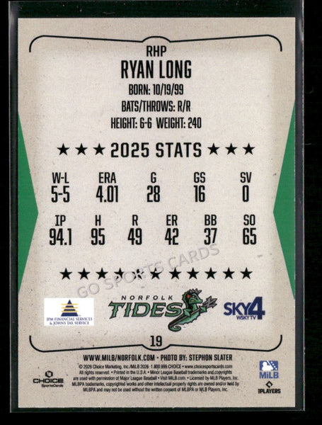 2026 Norfolk Tides Ryan Long
