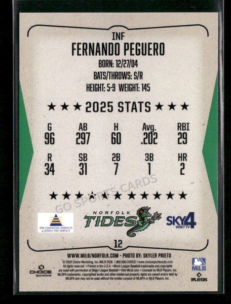 2026 Norfolk Tides Fernando Peguero