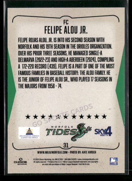 2026 Norfolk Tides Felipe Alou Jr
