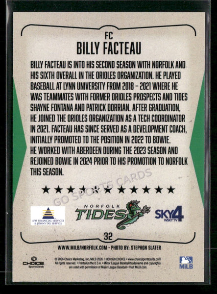 2026 Norfolk Tides Billy Facteau