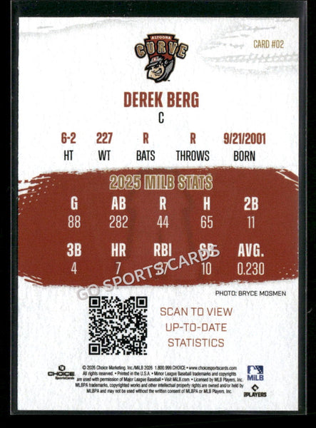 2026 Altoona Curve Derek Berg