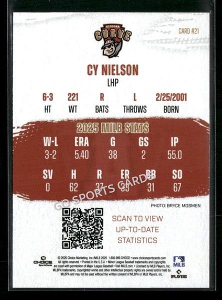 2026 Altoona Curve Cy Nielson