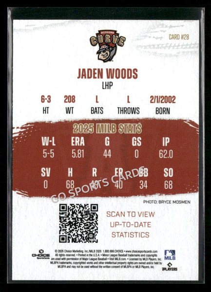 2026 Altoona Curve Jaden Woods