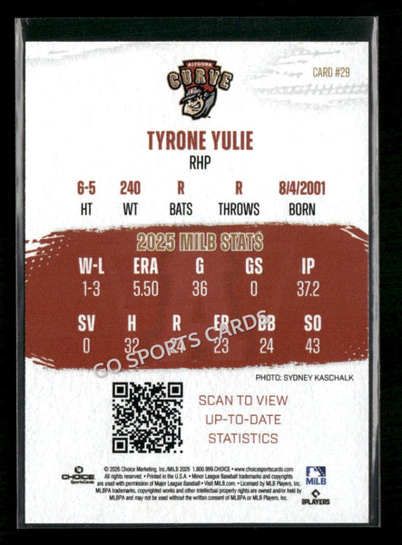 2026 Altoona Curve Tyrone Yulie