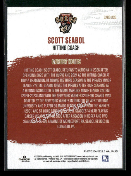 2026 Altoona Curve Scott Seabol