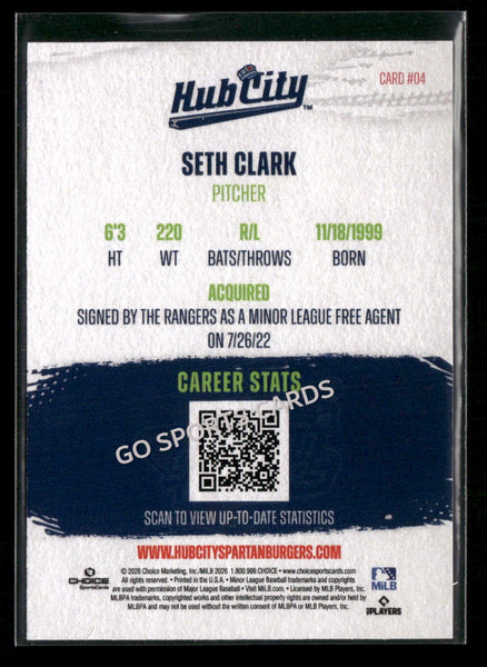 2026 Hub City Spartanburgers Seth Clark