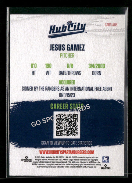 2026 Hub City Spartanburgers Jesus Gamez
