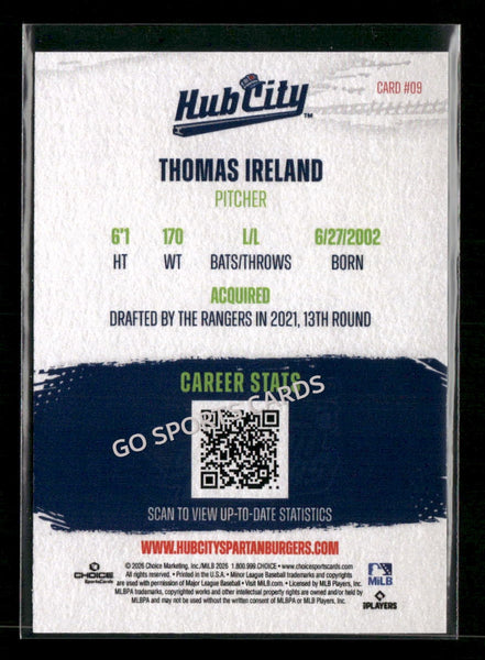2026 Hub City Spartanburgers Thomas Ireland