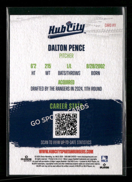 2026 Hub City Spartanburgers Dalton Pence