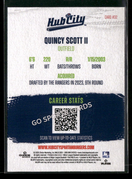 2026 Hub City Spartanburgers Quincy Scott II