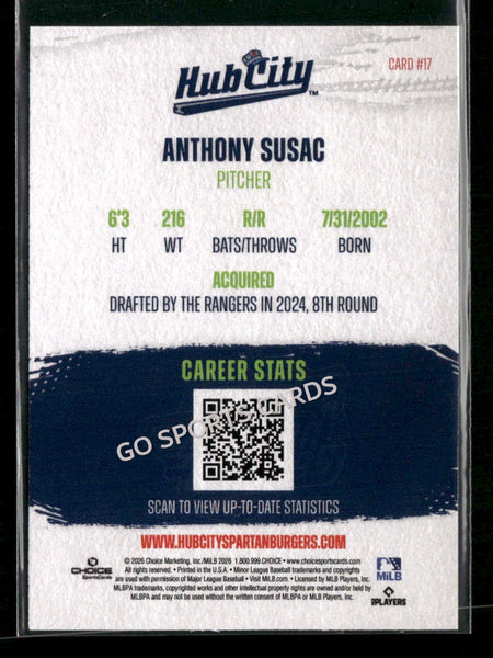 2026 Hub City Spartanburgers Anthony Susac