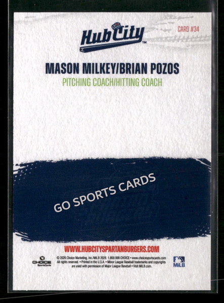 2026 Hub City Spartanburgers Mason Milkey Brian Pozos