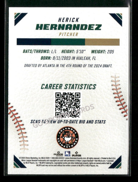 2026 Southern League Top Prospects Herick Hernandez