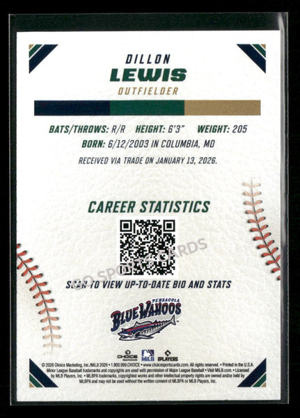 2026 Southern League Top Prospects Dillon Lewis