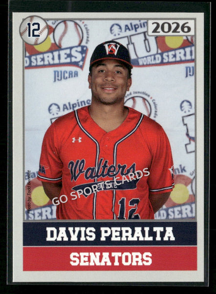 2026 JUCO Walters State Senators Davis Peralta
