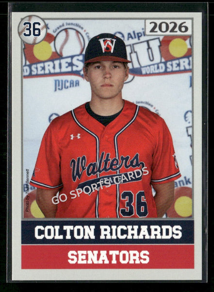 2026 JUCO Walters State Senators Colton Richards
