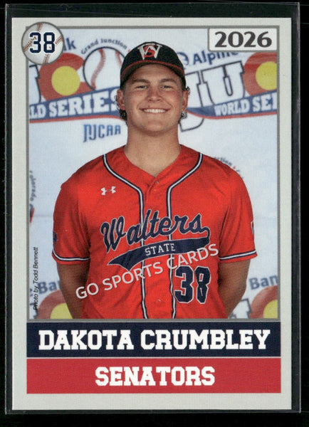 2026 JUCO Walters State Senators Dakota Crumbley