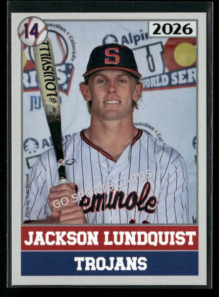 2026 JUCO Seminole State College Trojans Jackson Lundquist