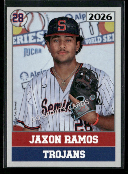 2026 JUCO Seminole State College Trojans Jaxon Ramos