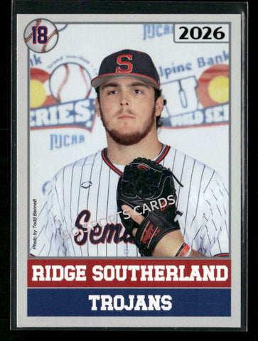 2026 JUCO Seminole State College Trojans Ridge Southerland