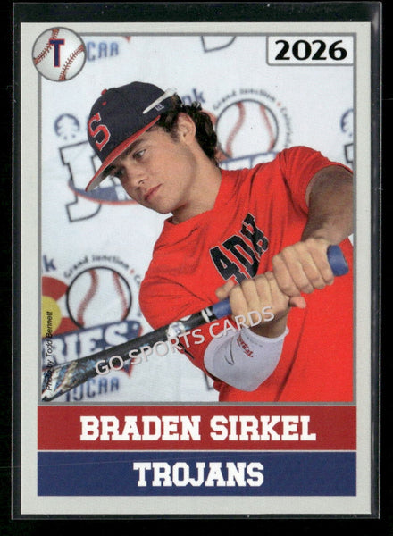 2026 JUCO Seminole State College Trojans Braden Sirkel CORRECT