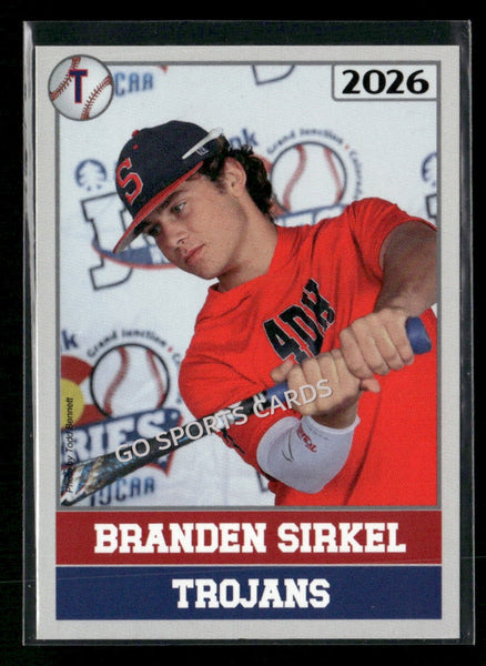 2026 JUCO Seminole State College Trojans Braden Branden Sirkel ERROR