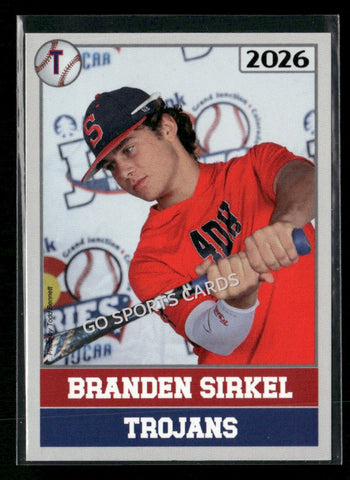 2026 JUCO Seminole State College Trojans Braden Branden Sirkel ERROR