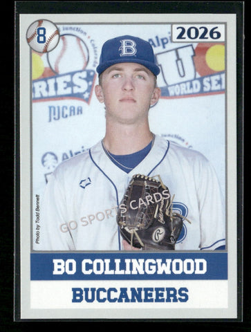 2026 JUCO Blinn College Buccaneers Bo Collingwood