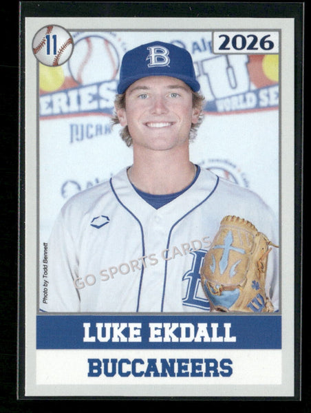 2026 JUCO Blinn College Buccaneers Luke Ekdall