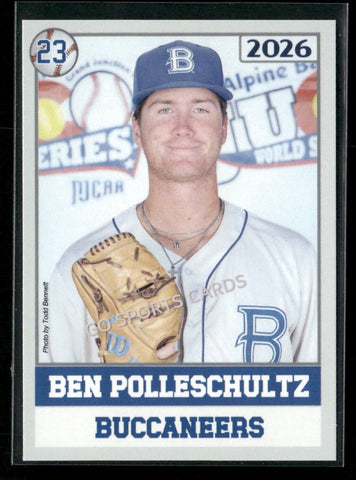 2026 JUCO Blinn College Buccaneers Ben Polleschultz