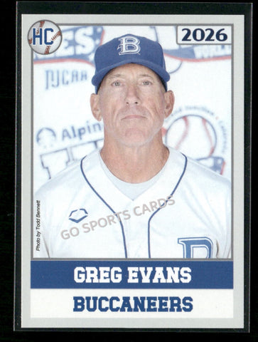 2026 JUCO Blinn College Buccaneers Greg Evans ERROR