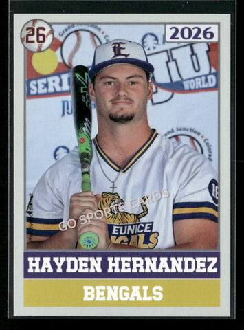 2026 JUCO LSU Eunice Bengals College Hayden Hernandez