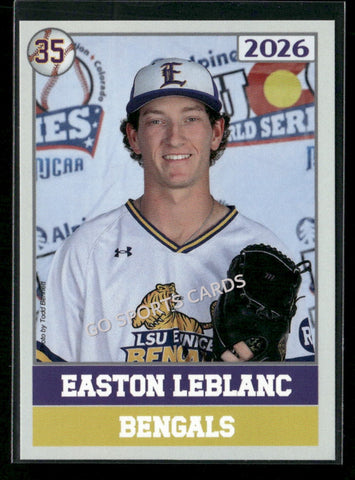 2026 JUCO LSU Eunice Bengals College Easton Leblanc