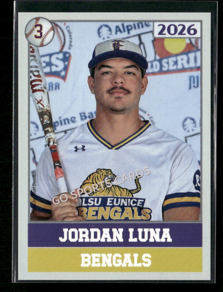 2026 JUCO LSU Eunice Bengals College Jordan Luna