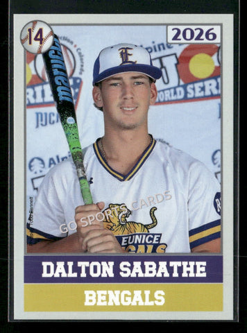 2026 JUCO LSU Eunice Bengals College Dalton Sabathe
