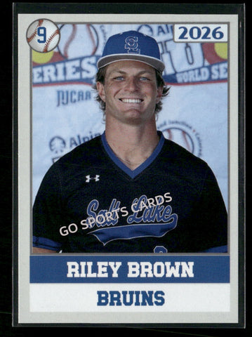 2026 JUCO Salt Lake Community College Bruins Riley Brown