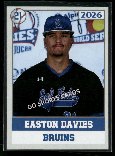 2026 JUCO Salt Lake Community College Bruins Easton Davies