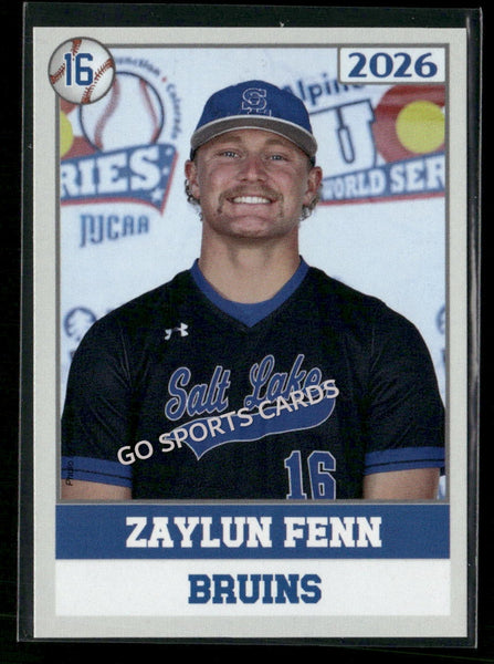 2026 JUCO Salt Lake Community College Bruins Zaylun Fenn