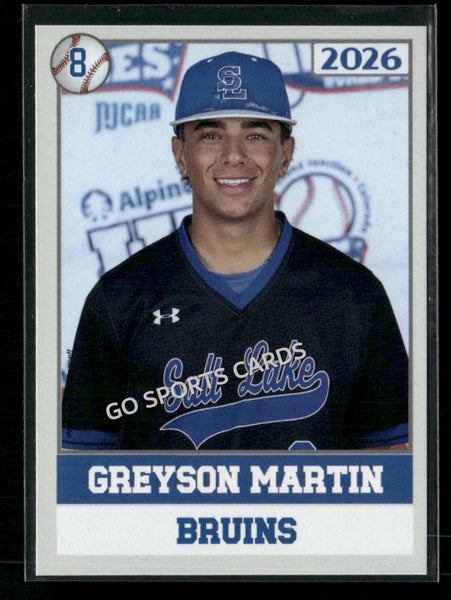 2026 JUCO Salt Lake Community College Bruins Greyson Martin
