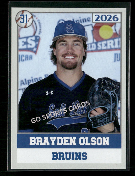 2026 JUCO Salt Lake Community College Bruins Brayden Olson