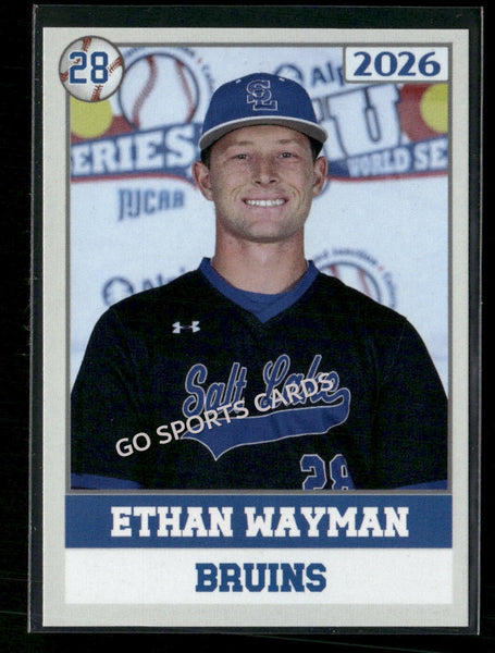 2026 JUCO Salt Lake Community College Bruins Ethan Wyaman