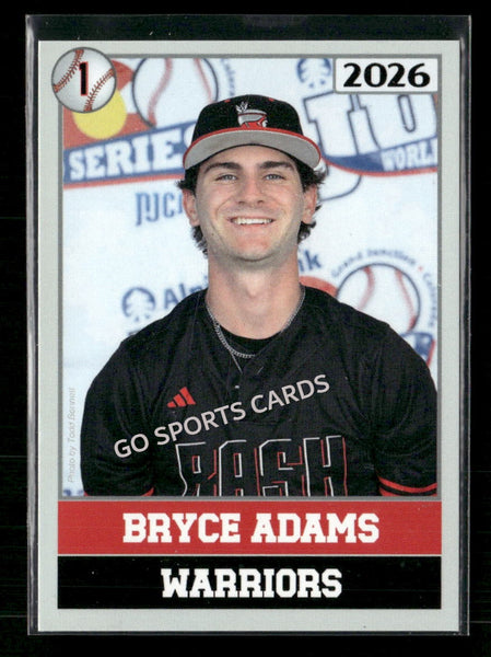 2026 JUCO Wabash Valley College Warriors Bryce Adams