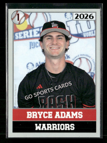 2026 JUCO Wabash Valley College Warriors Bryce Adams