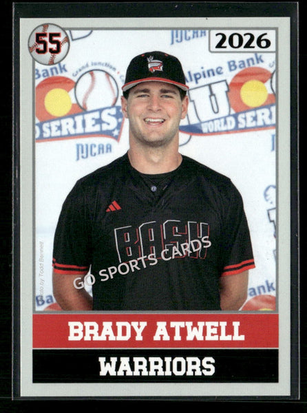 2026 JUCO Wabash Valley College Warriors Brady Atwell